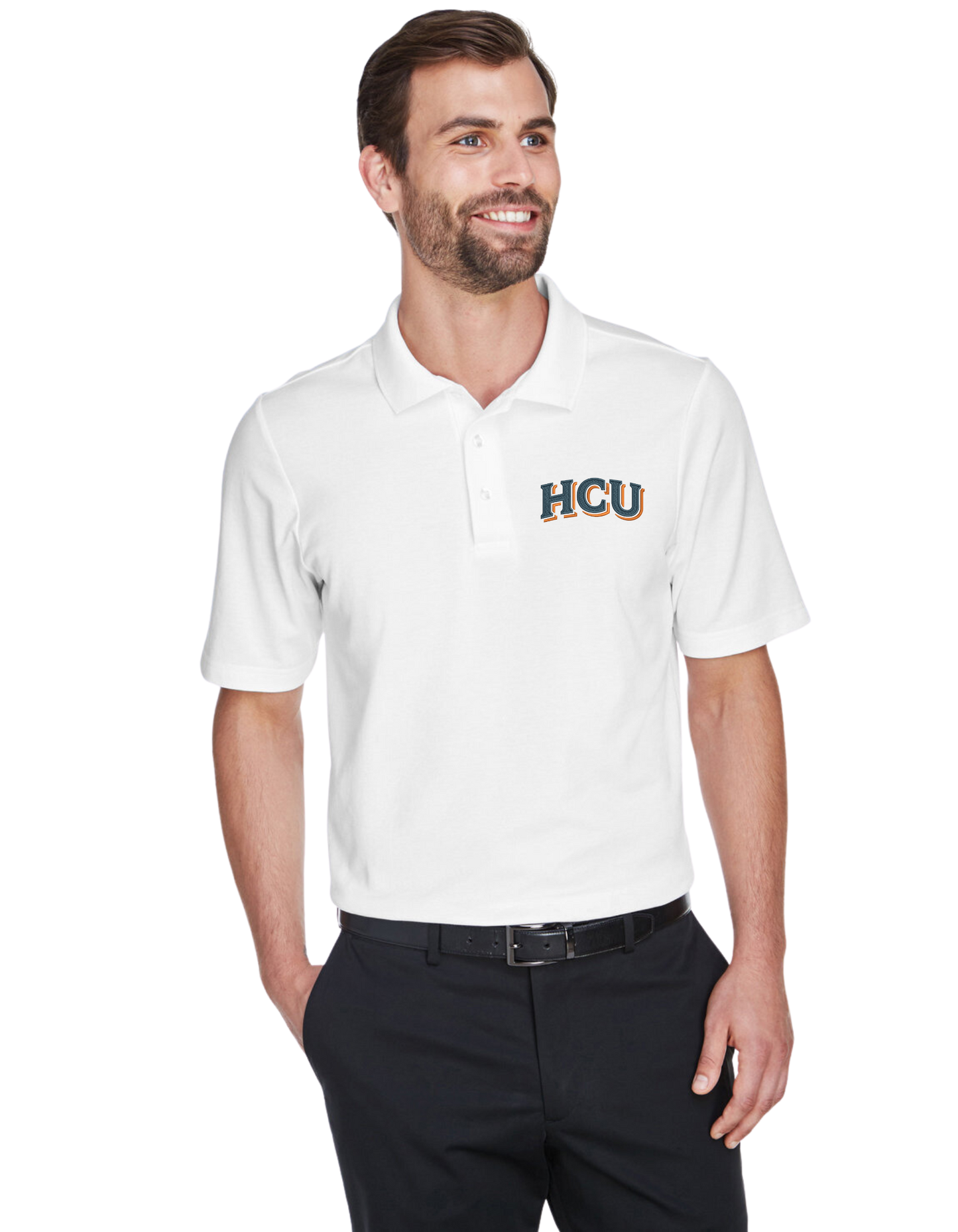 Devon & Jones CrownLux Performance™ Men's Plaited Polo