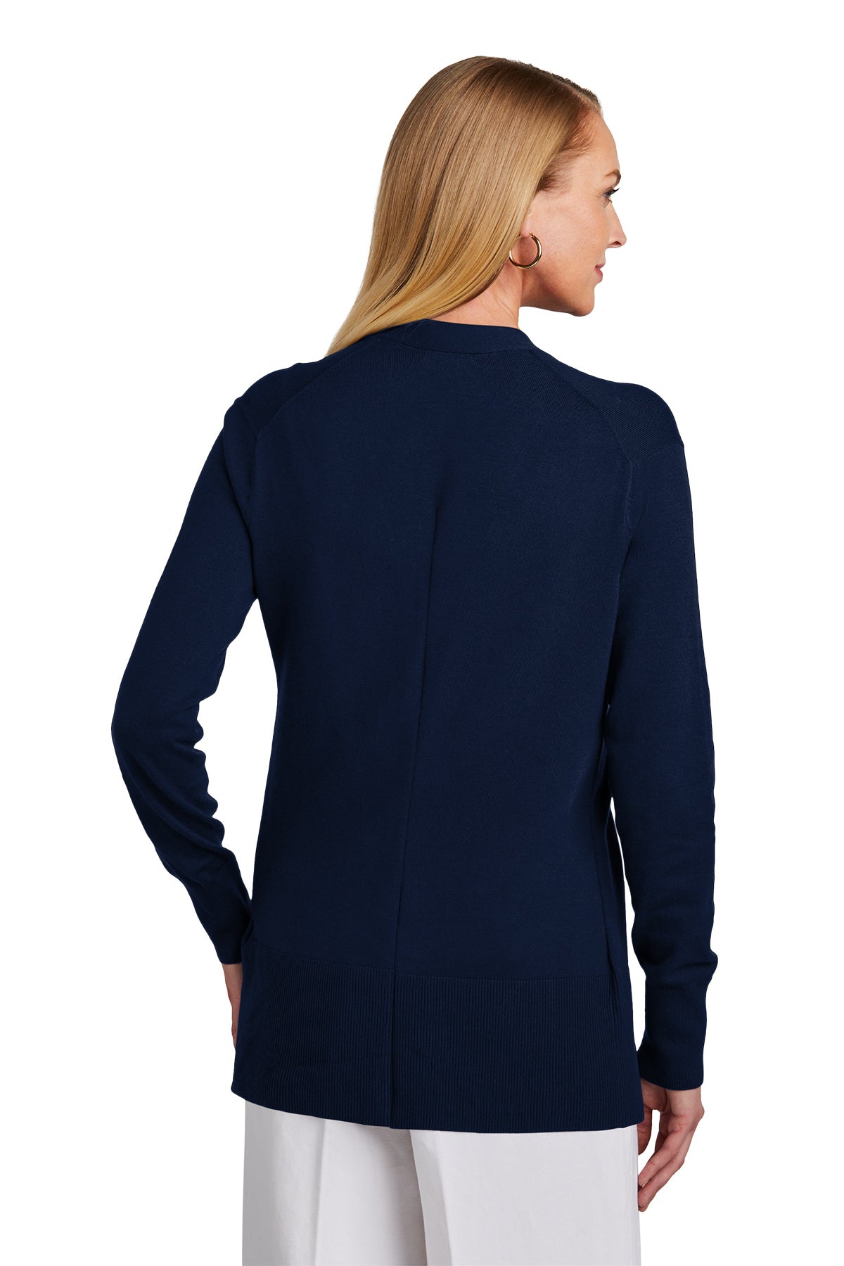 Brooks Brothers® Women’s Cotton Stretch Long Cardigan Sweater - CUSTOM DECORATION