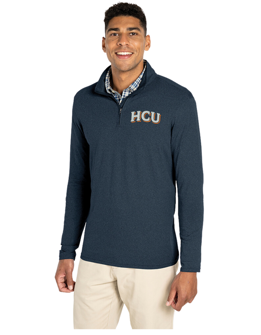 Charles River Men's Heathered Eco-Logic Stretch Quarter Zip