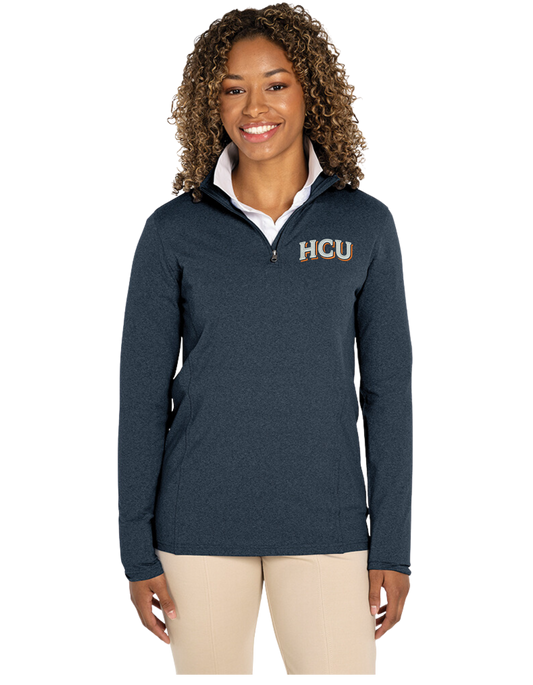 Charles River Women's Heathered Eco-Logic Stretch Quarter Zip