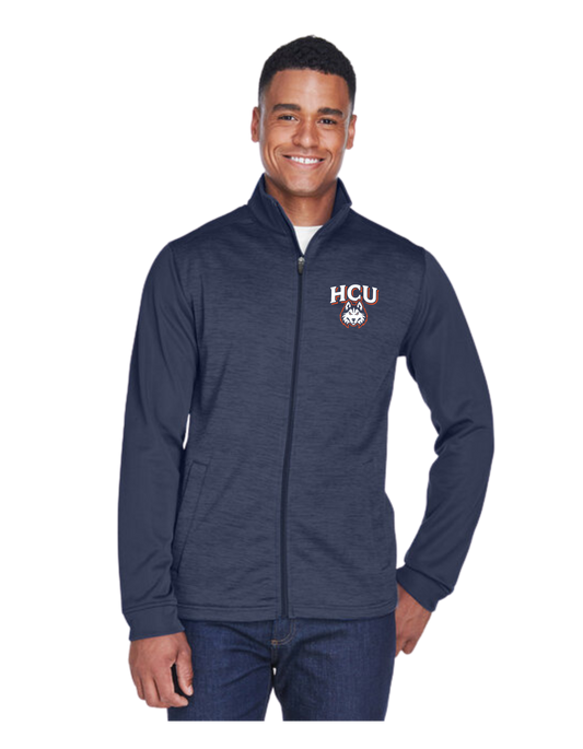 Devon & Jones Men's Newbury Colorblock Mélange Fleece Full-Zip