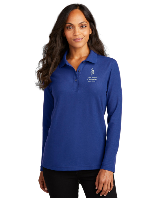 Port Authority® Ladies Silk Touch™ Long Sleeve Polo